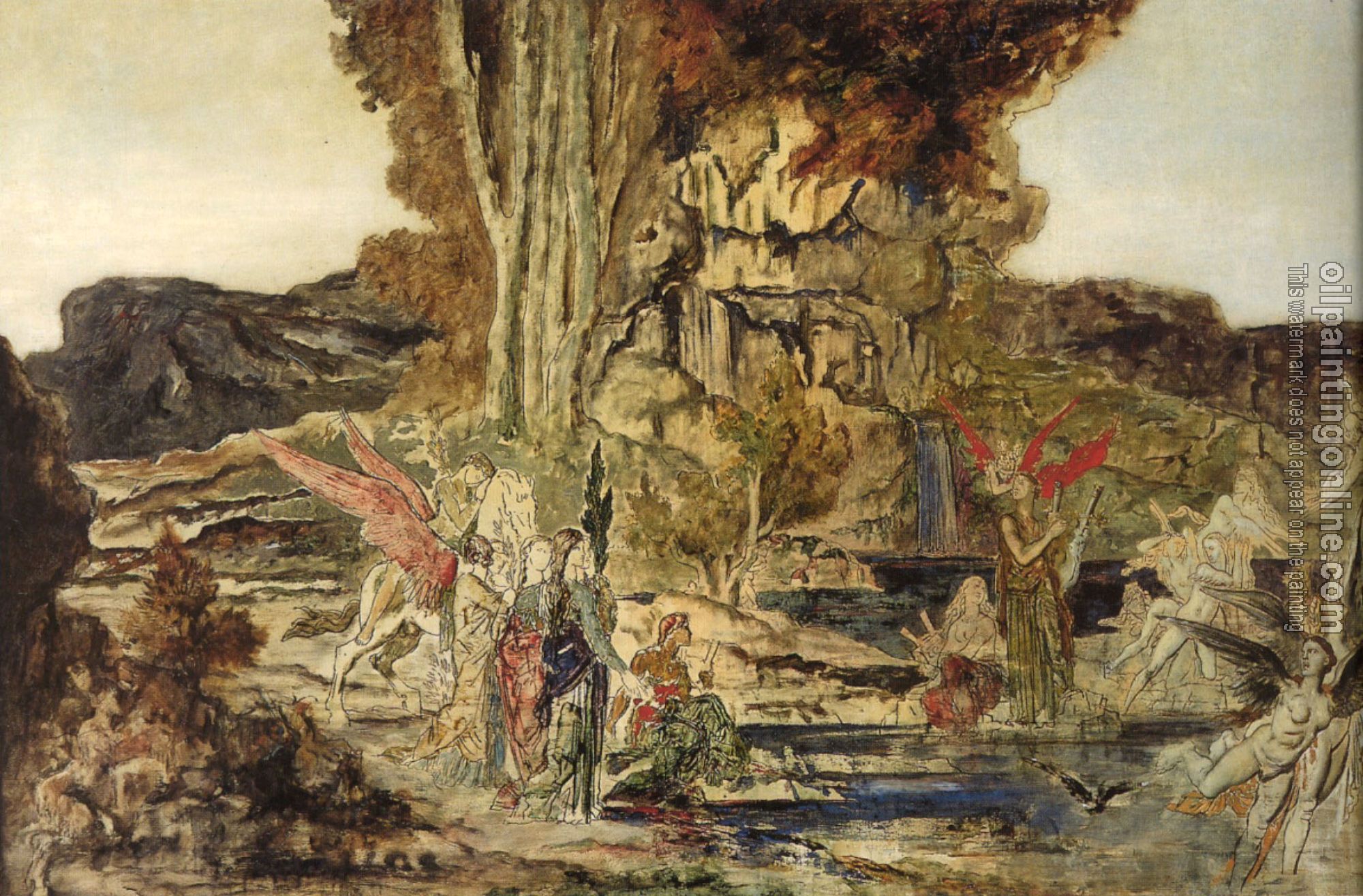 Moreau, Gustave - The Pierides